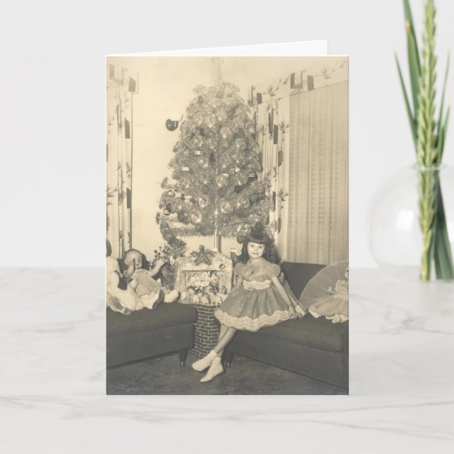 Cartes Pour Fêtes Annuelles Noël des années 1950 (Devant)