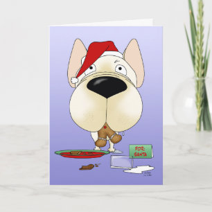 Cartes Pour Fêtes Annuelles Noël des Bulldog français