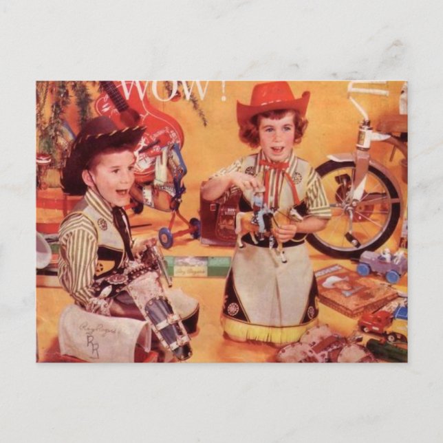 Cartes Pour Fêtes Annuelles Noël des cowboys (Devant)