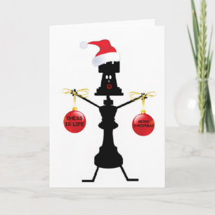 Cartes Pour Fêtes Annuelles Noël des échecs