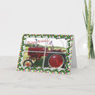 Cartes Pour Fêtes Annuelles Noël des fermiers américains