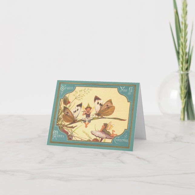Cartes Pour Fêtes Annuelles Noël des Filles (Devant)