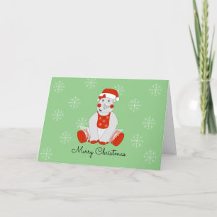 Cartes Pour Fêtes Annuelles Noël des Flèches de neige Ballerina Rhino