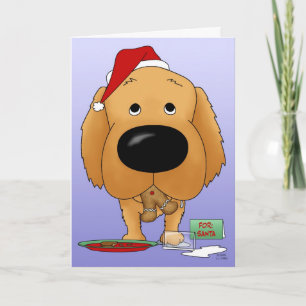 Cartes Pour Fêtes Annuelles Noël des Golden Retriers