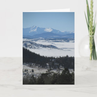 Cartes Pour Fêtes Annuelles Noël des montagnes Rocheuses