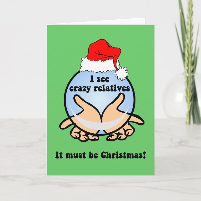 Cartes Pour Fêtes Annuelles Noël des parents fous (Devant)