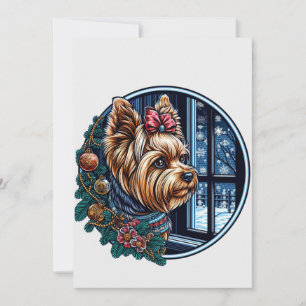 Cartes Pour Fêtes Annuelles Noël Design Yorky pour tous.