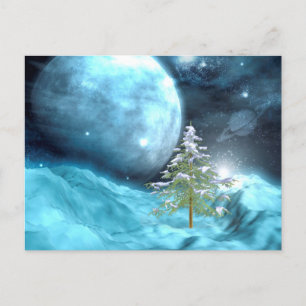 Cartes Pour Fêtes Annuelles Noël d'espace extra-atmosphérique