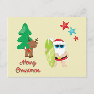 Cartes Pour Fêtes Annuelles Noël d'été