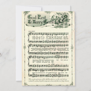 Cartes Pour Fêtes Annuelles Noël, Dieu Repose Ye Joyeux Messieurs Vintages