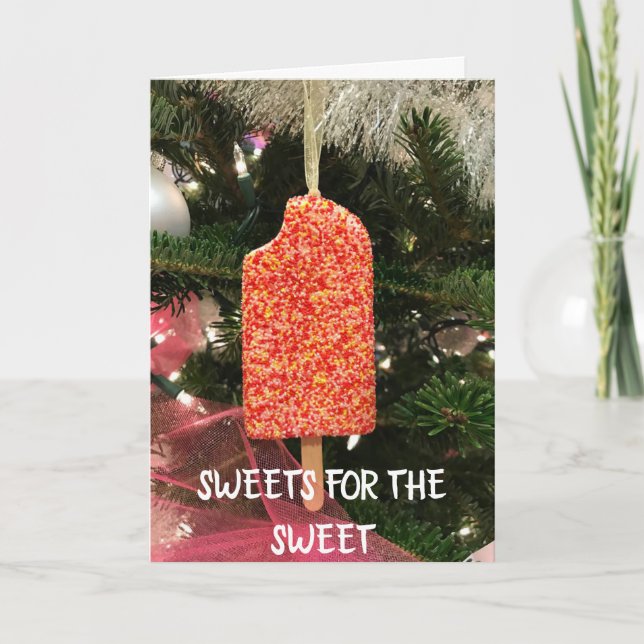 CARTES POUR FÊTES ANNUELLES **NOËL DOUX POUR MA SUÈTE** (Devant)