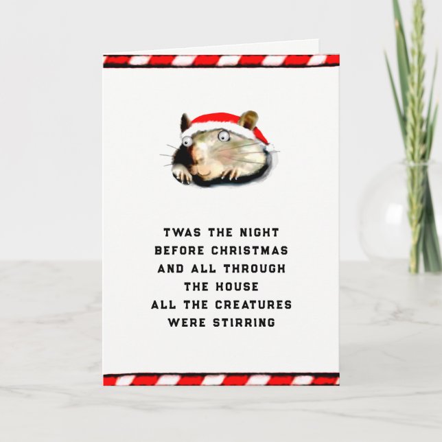 Cartes Pour Fêtes Annuelles Noël drôle (Devant)