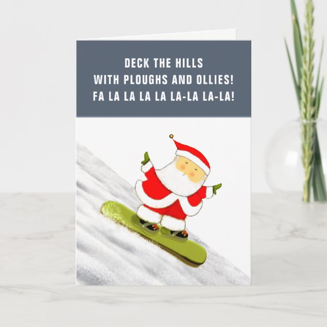 Cartes Pour Fêtes Annuelles Noël drôle (Devant)