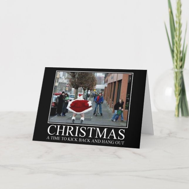 Cartes Pour Fêtes Annuelles Noël drôle (Devant)