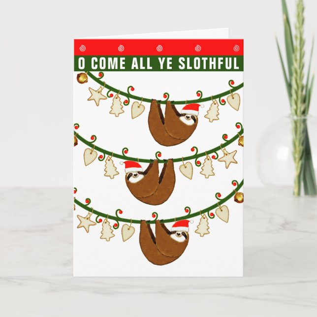 Cartes Pour Fêtes Annuelles Noël drôle (Devant)