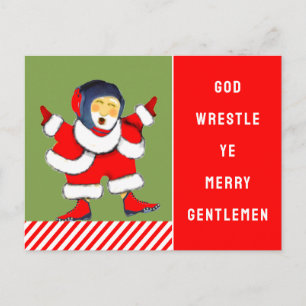 Cartes Pour Fêtes Annuelles Noël drôle de lutte