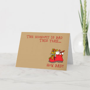 Cartes Pour Fêtes Annuelles Noël drôle d'économie