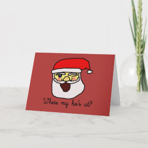 Cartes Pour Fêtes Annuelles Noël drôle : Où est mon ami ?