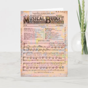 Cartes Pour Fêtes Annuelles Noël du budget musical