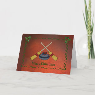 Cartes Pour Fêtes Annuelles Noël du curling