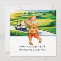Noël du golf en juillet avec le Père Noël si golf