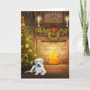 Cartes Pour Fêtes Annuelles Noël du laboratoire jaune