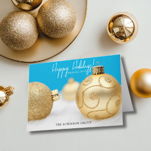 Cartes Pour Fêtes Annuelles Noël du logo de l'entreprise