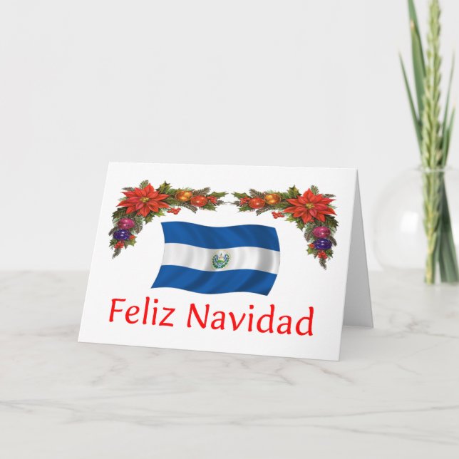 Cartes Pour Fêtes Annuelles Noël du Salvador (Devant)
