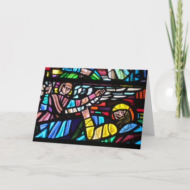 Cartes Pour Fêtes Annuelles noël du vitrail (Devant)