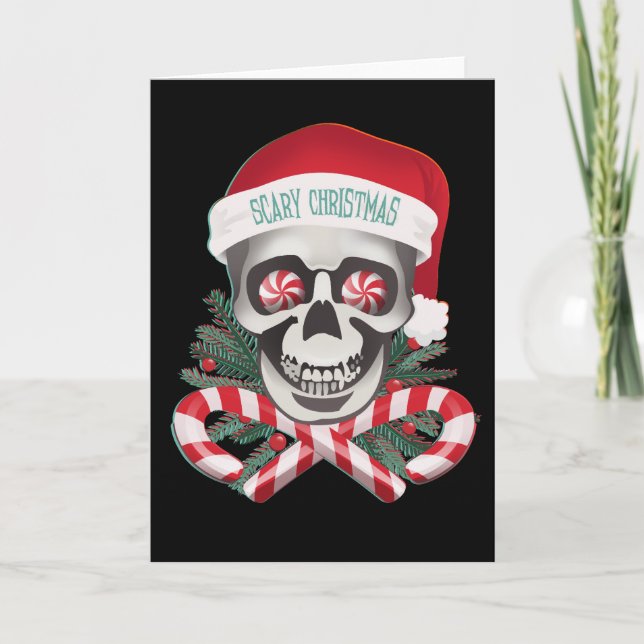 Cartes Pour Fêtes Annuelles Noël effrayant (Devant)