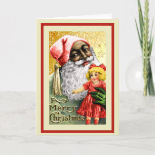 Cartes Pour Fêtes Annuelles Noël en Afrique vintage