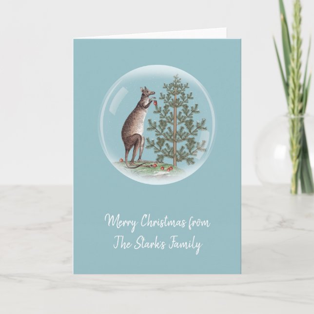 Cartes Pour Fêtes Annuelles Noël en Australie (Devant)