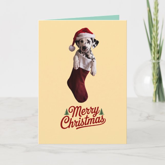 Cartes Pour Fêtes Annuelles Noël en Dalmatie (Devant)
