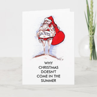 CARTES POUR FÊTES ANNUELLES NOËL EN ÉTÉ