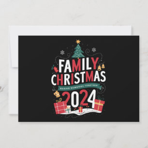Cartes Pour Fêtes Annuelles Noël en famille 2024 Créer des souvenirs ensemble