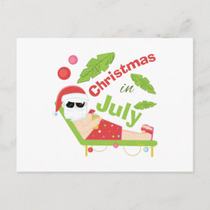 Cartes Pour Fêtes Annuelles Noël En Juillet