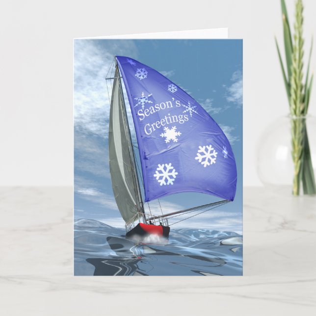 Cartes Pour Fêtes Annuelles Noël en mer (Devant)