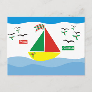 Cartes Pour Fêtes Annuelles Noël en mer