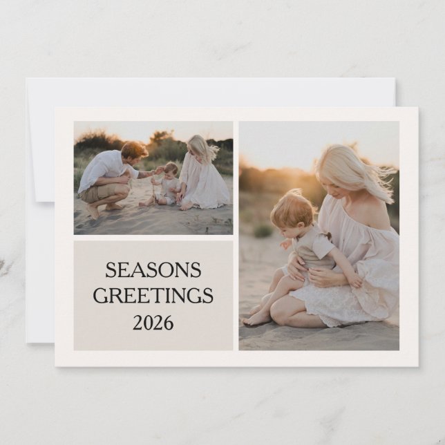 Cartes Pour Fêtes Annuelles Noël En Mer Photo (Devant)