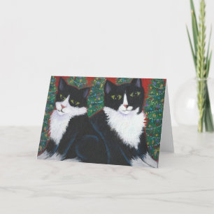 CARTES POUR FÊTES ANNUELLES NOËL EN NOIR ET BLANC