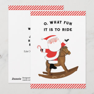 Cartes Pour Fêtes Annuelles Noël équestre créatif