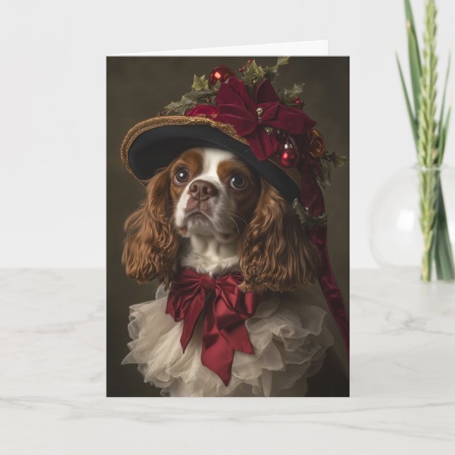 Cartes Pour Fêtes Annuelles Noël espagnol victorien Cavalier (Devant)