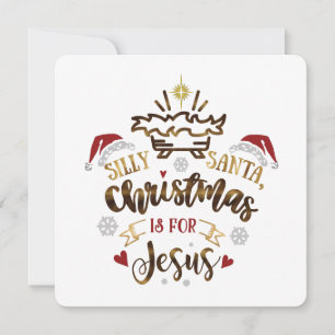 Cartes Pour Fêtes Annuelles NOËL EST POUR JÉSUS Christian Kid