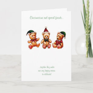 Cartes Pour Fêtes Annuelles Noël et amis spéciaux...