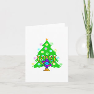 Cartes Pour Fêtes Annuelles Noël et Hanoukka ensemble