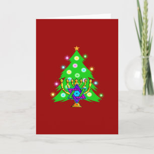 Cartes Pour Fêtes Annuelles Noël et Hanoukka ensemble