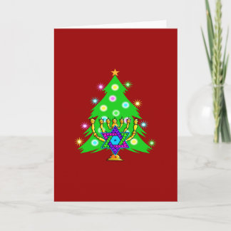 Cartes Pour Fêtes Annuelles Noël et Hanoukka ensemble