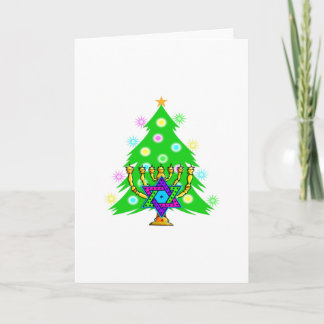 Cartes Pour Fêtes Annuelles Noël et Hanoukka ensemble