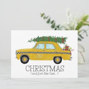 Cartes Pour Fêtes Annuelles Noël.. et juste comme ce taxi de New York