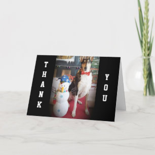 Cartes Pour Fêtes Annuelles NOËL ET MERCi AU GARDIEN DE CHIEN